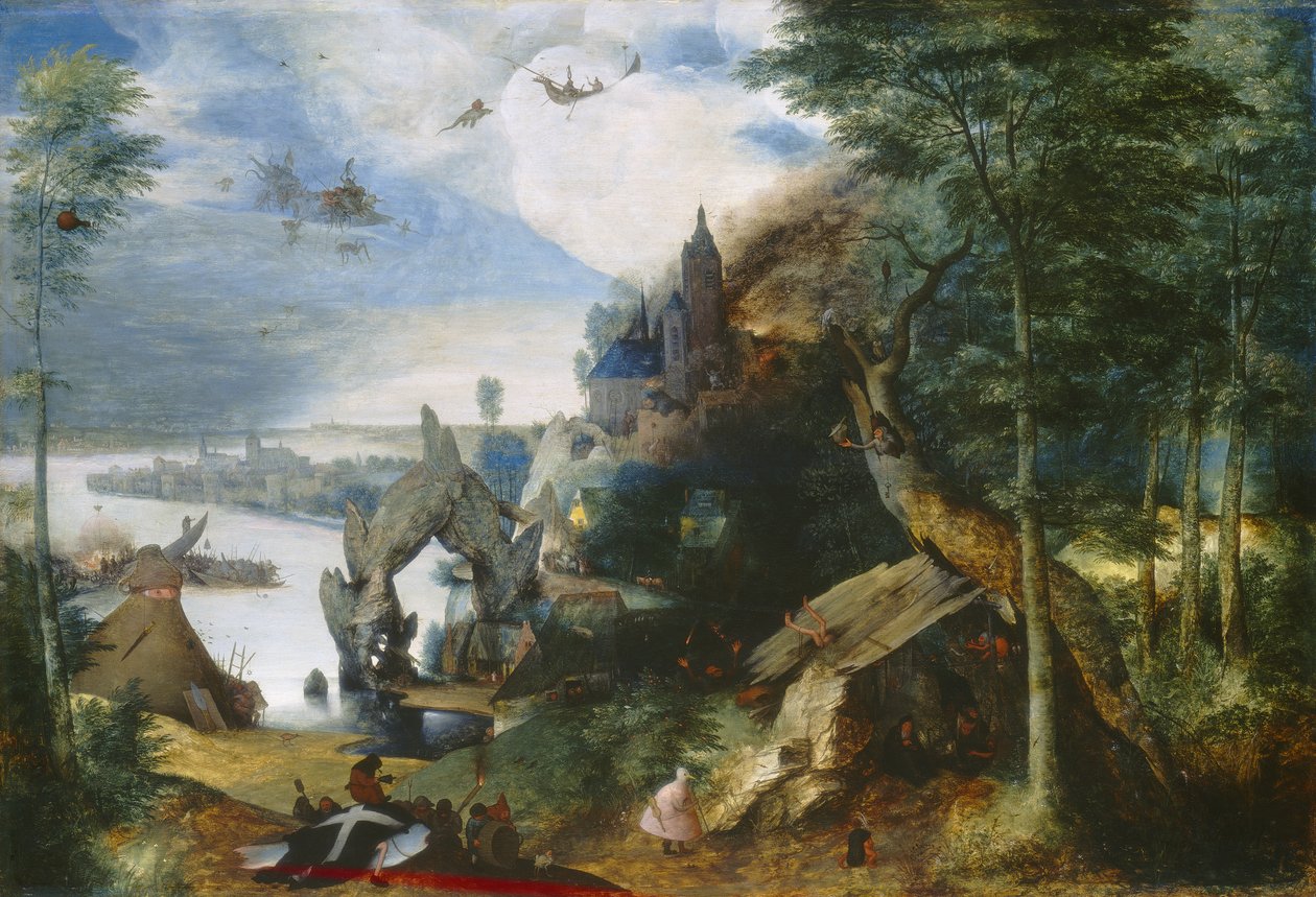 सेंट एंथोनी का प्रलोभन, c.1550-75 द्वारा पीटर ब्रिगेल द एल्डर