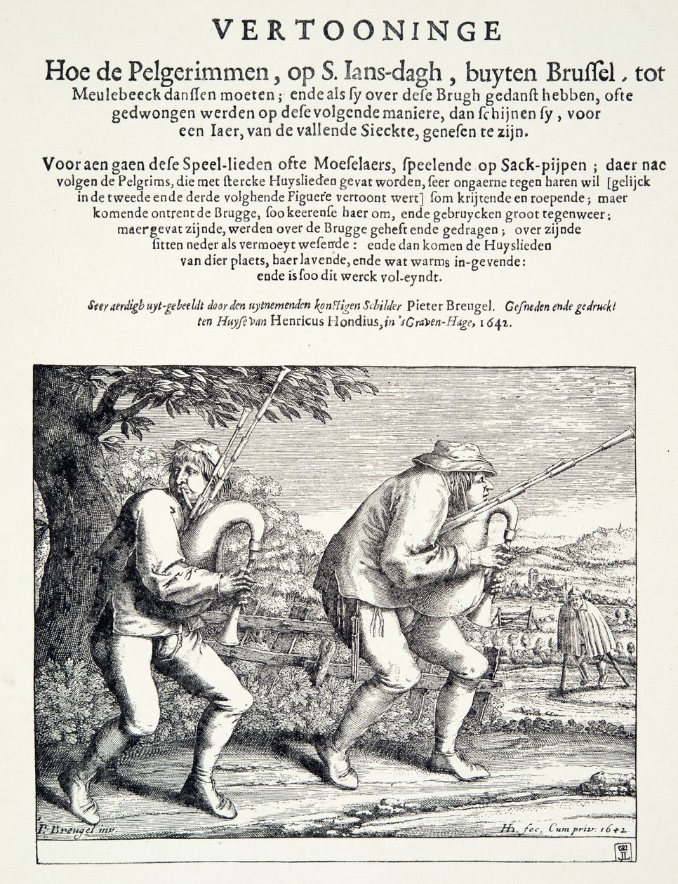 द बैगपाइपर, c.1642 द्वारा पीटर ब्रिगेल द एल्डर
