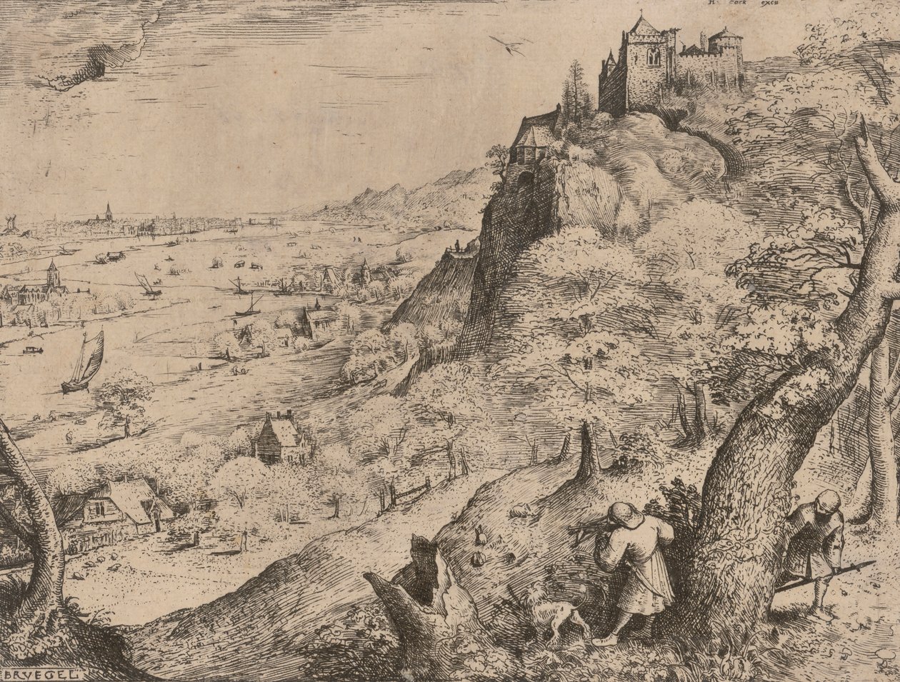द रैबिट हंट, 1560। द्वारा पीटर ब्रिगेल द एल्डर