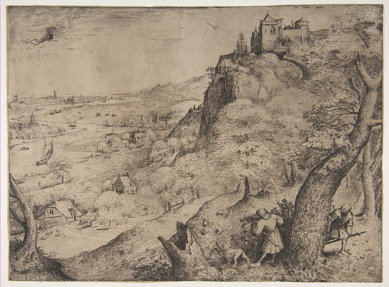 रैबिट हंट, 1560। द्वारा पीटर ब्रिगेल द एल्डर