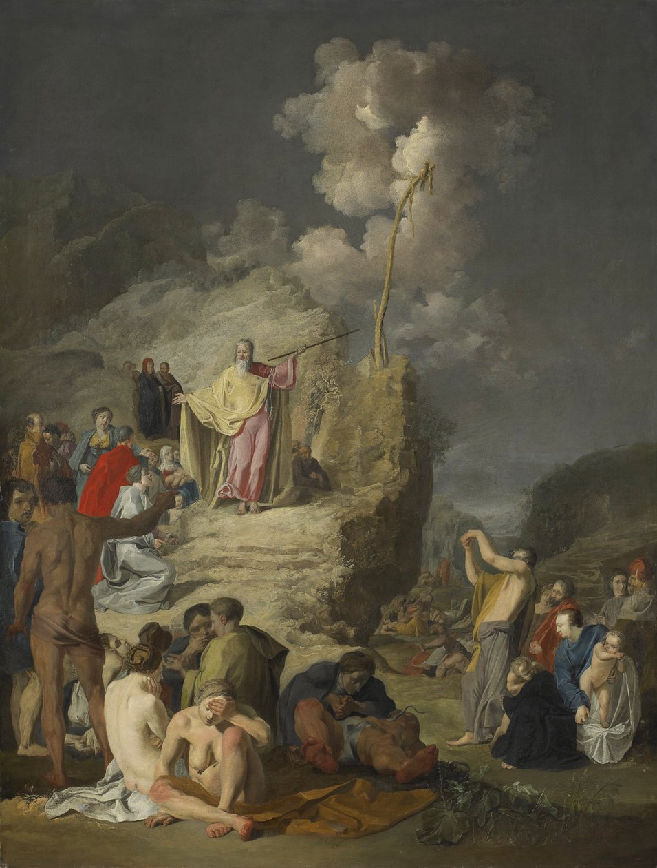 मूसा और ब्रेज़न सर्प, c.1625-46 द्वारा पीटर फ्रांस्ज़ डे ग्रीबर