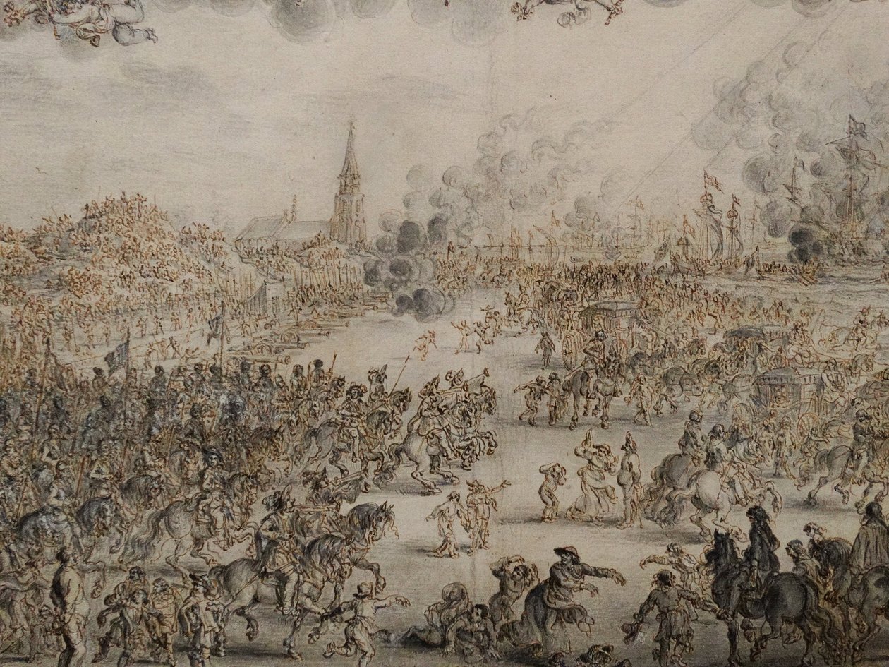 Scheveningen से चार्ल्स द्वितीय का प्रस्थान द्वारा पीटर हेंड्रिक्सज़ स्कट