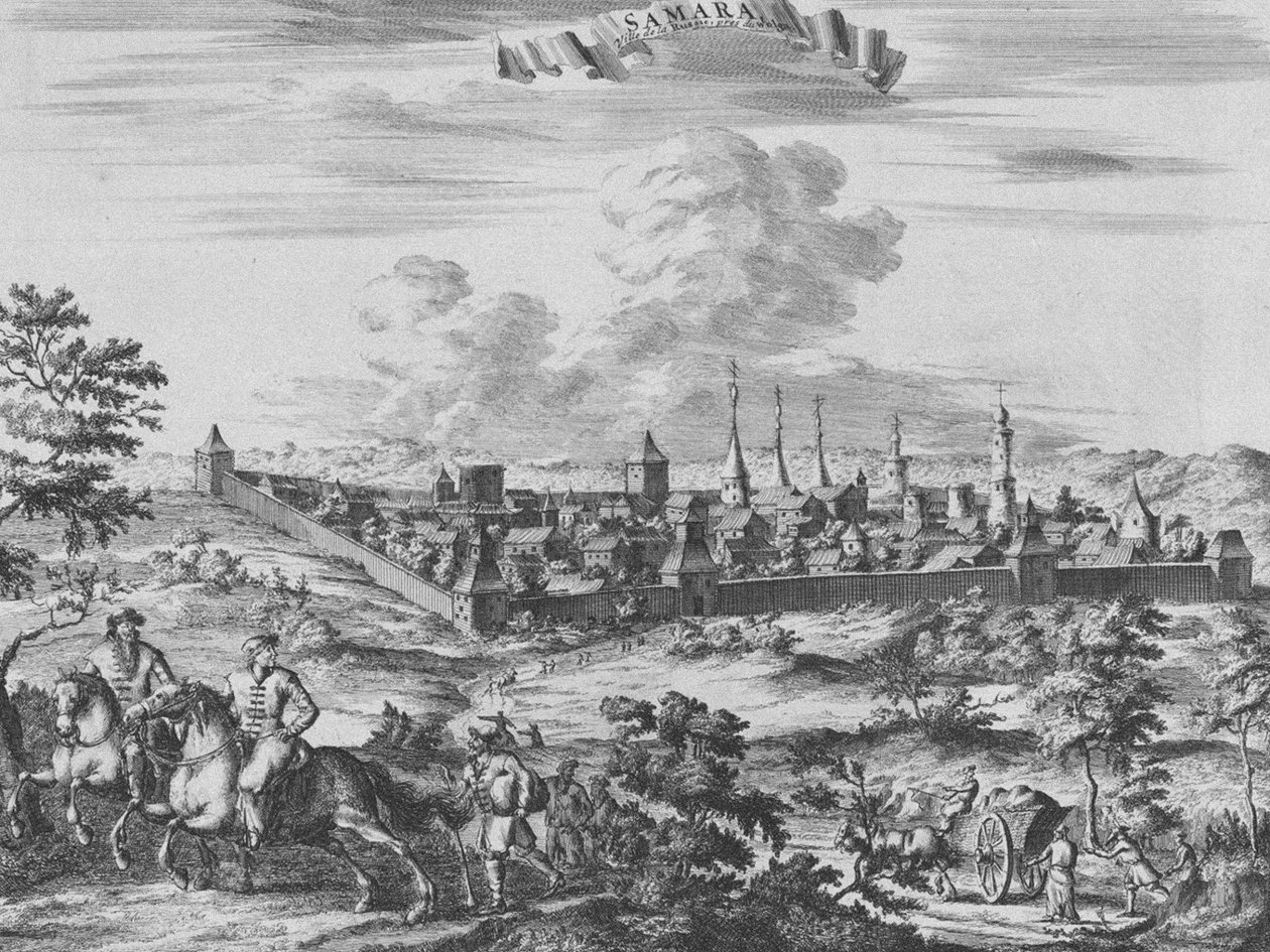 समारा का दृश्य, 1710 द्वारा पीटर वान डेर आ