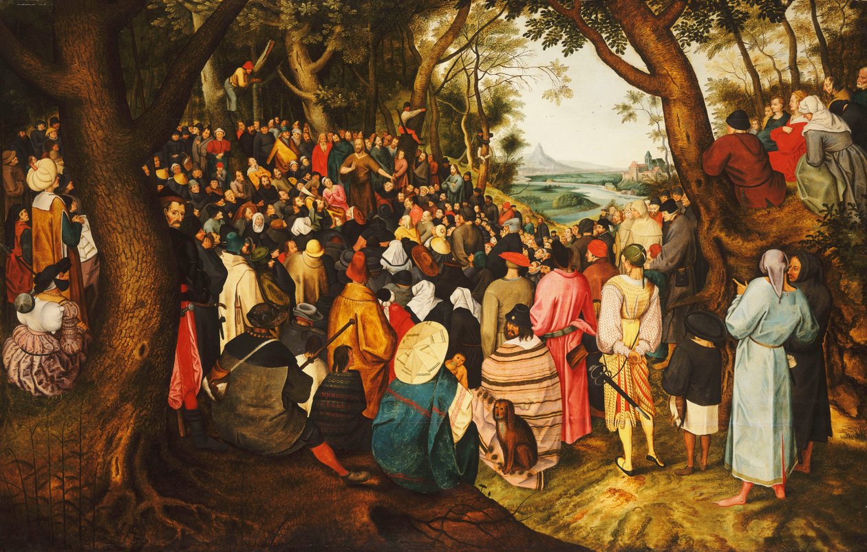 संत जॉन द बैपटिस्ट ने जंगल में उपदेश दिया, c.1633-50 द्वारा पीटर ब्रूघेल द यंगर