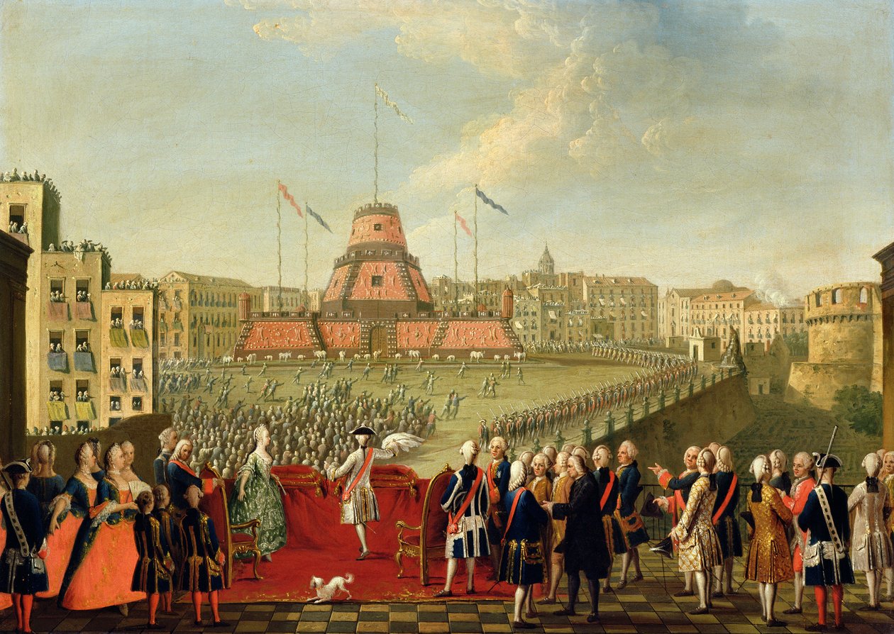 ऑस्ट्रिया के आर्कडूचिया मारिया कैरोलिना के राजा फर्डिनेंड I (1751-1825) की शादी के अवसर पर नेपल्स में बुत द्वारा पिएत्रो फैब्रिस