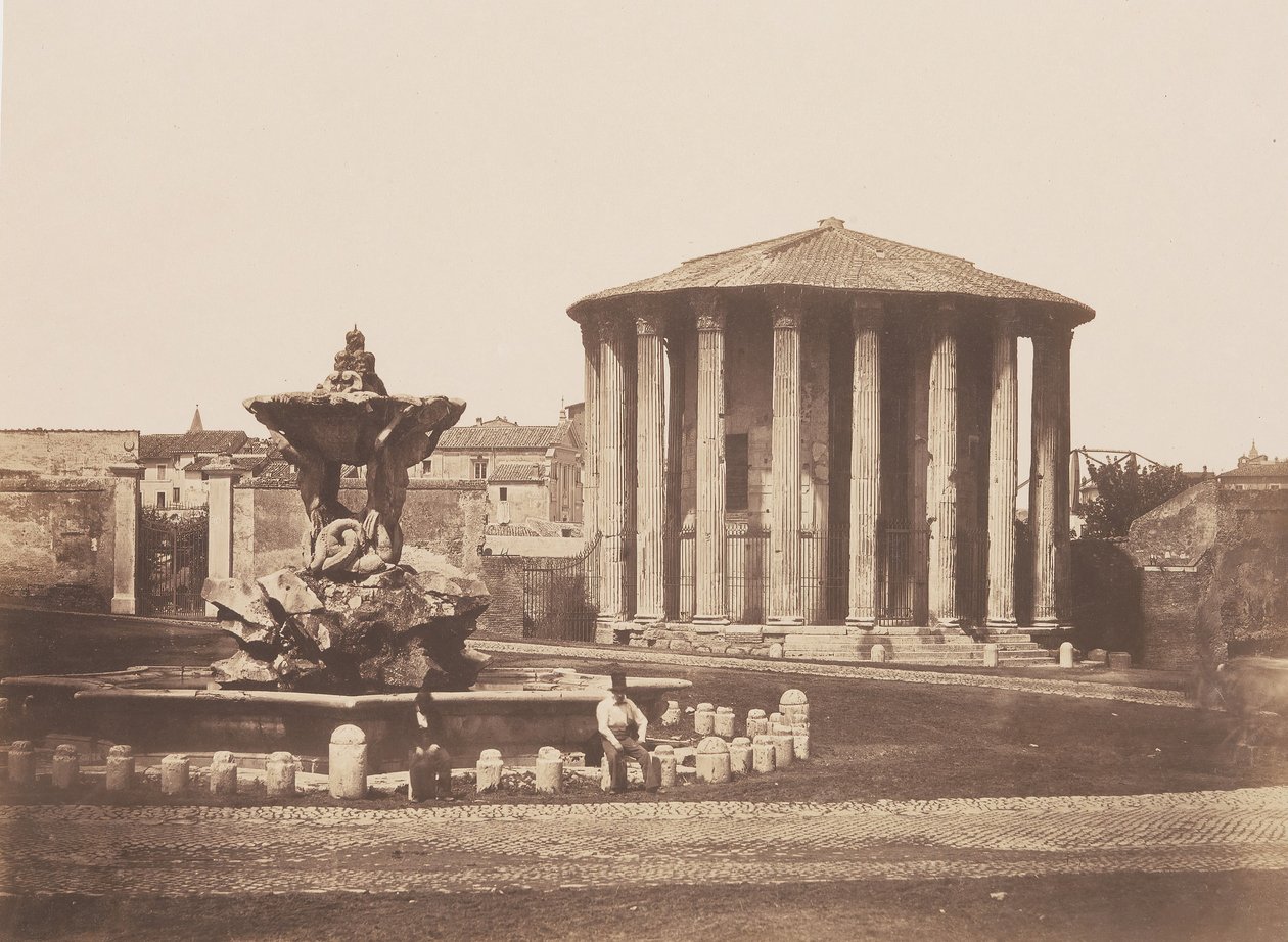 वेस्टा का मंदिर, 1850 का दशक। द्वारा पिएत्रो डोविज़िएली