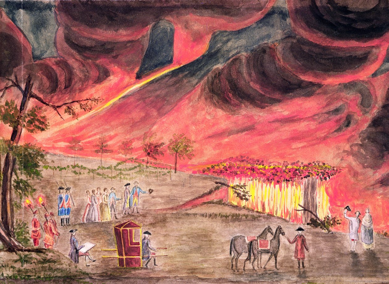 सर विलियम हैमिल्टन (1730-1803) 1771 में विसुवियस के विस्फोट का अध्ययन द्वारा पिएत्रो फैब्रिस