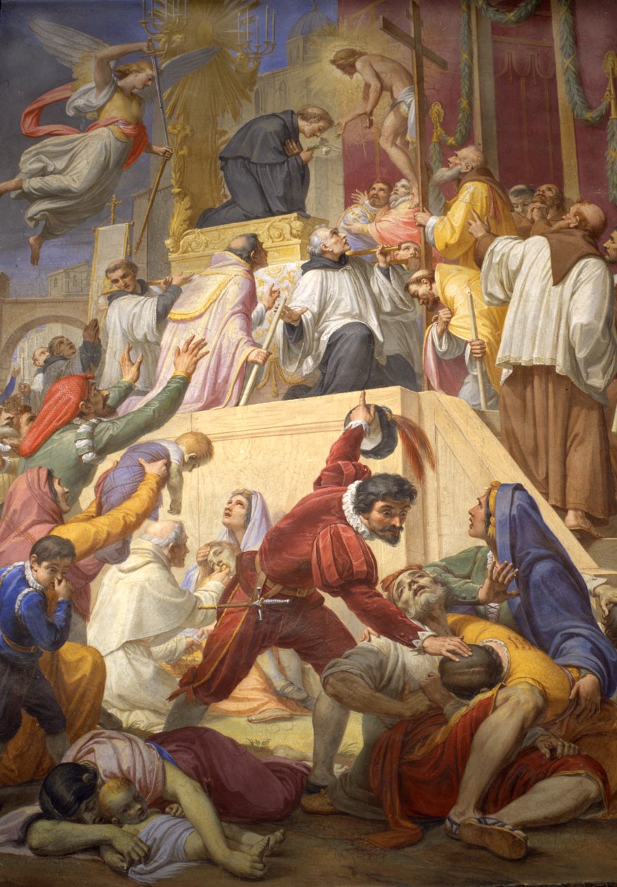 कॉर्डोवा के प्लेग के दौरान टॉलेंटिनो के संत निकोलस का चमत्कार, 1856-69 द्वारा पिएत्रो गागलियार्डी