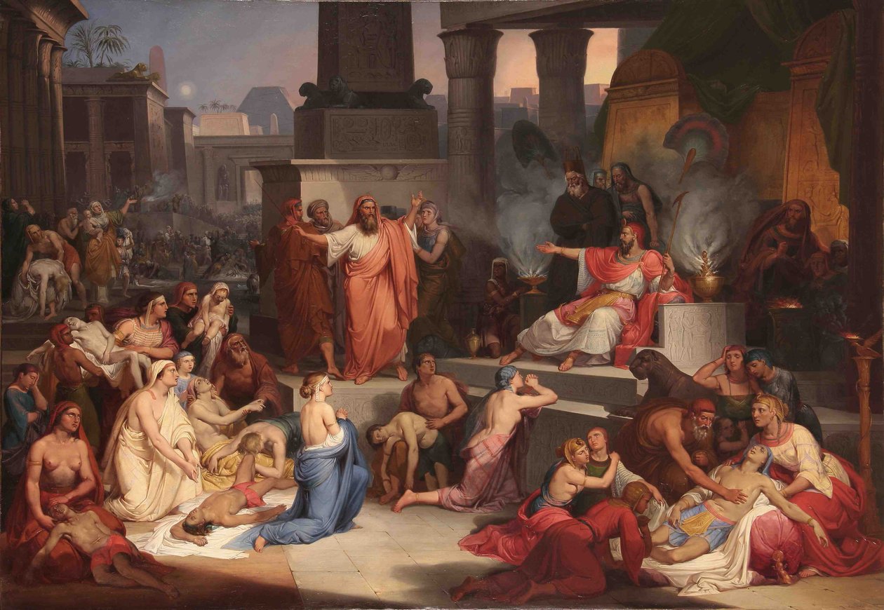 1838-1839 में मिस्र के प्रथम-जन्म की मृत्यु द्वारा पिएत्रो पाओलेती