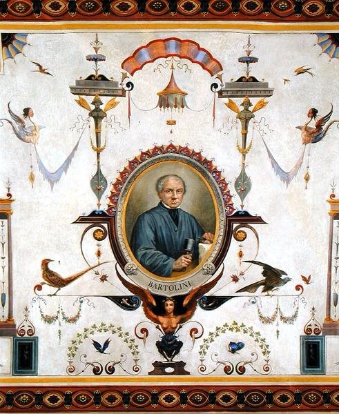 लोरेंजो बार्टोलिनी (1777-1850) का पोर्ट्रेट, साला डेल सिंडाको की छत से विस्तार द्वारा पिएत्रो पीज़ैती