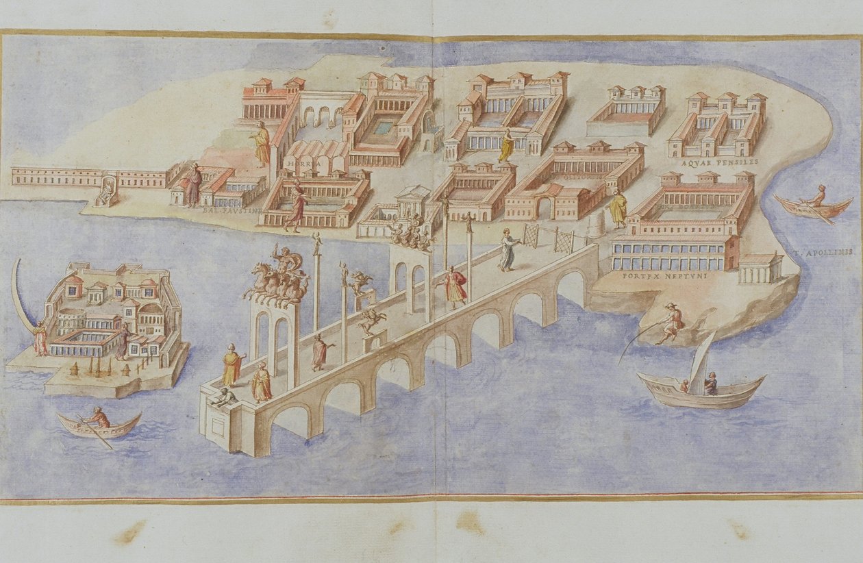 एमएस जनरल 1496 हार्बर सीन, 1674 द्वारा पिएत्रो सैंटी बार्टोली