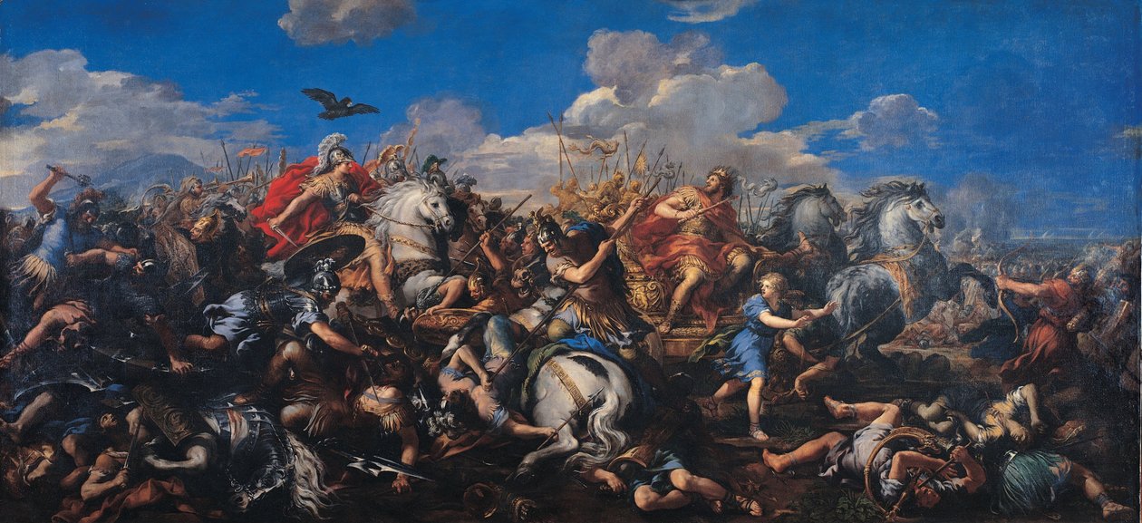 अलेक्जेंडर वर्सस डेरियस की लड़ाई, 1644-1655 द्वारा पिएत्रो दा कोर्टोना
