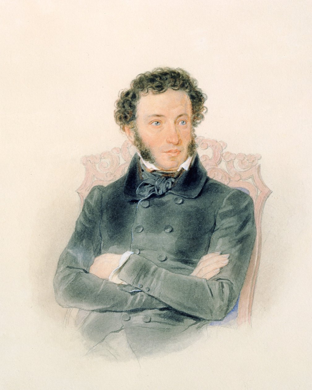 अलेक्जेंडर पुश्किन का पोर्ट्रेट (1799-1837) 1836 द्वारा पियोत्र इवानोविच सोकोलोव