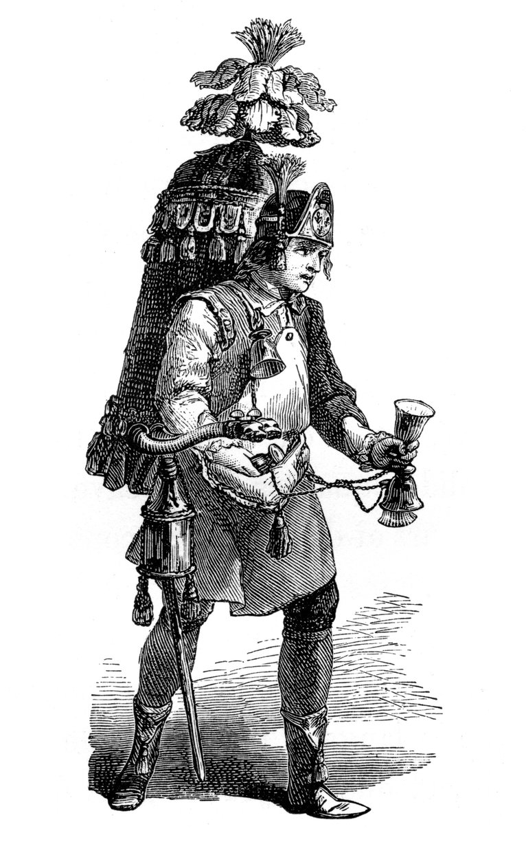 द हर्ब टी मर्चेंट, 1885। द्वारा प्वासों