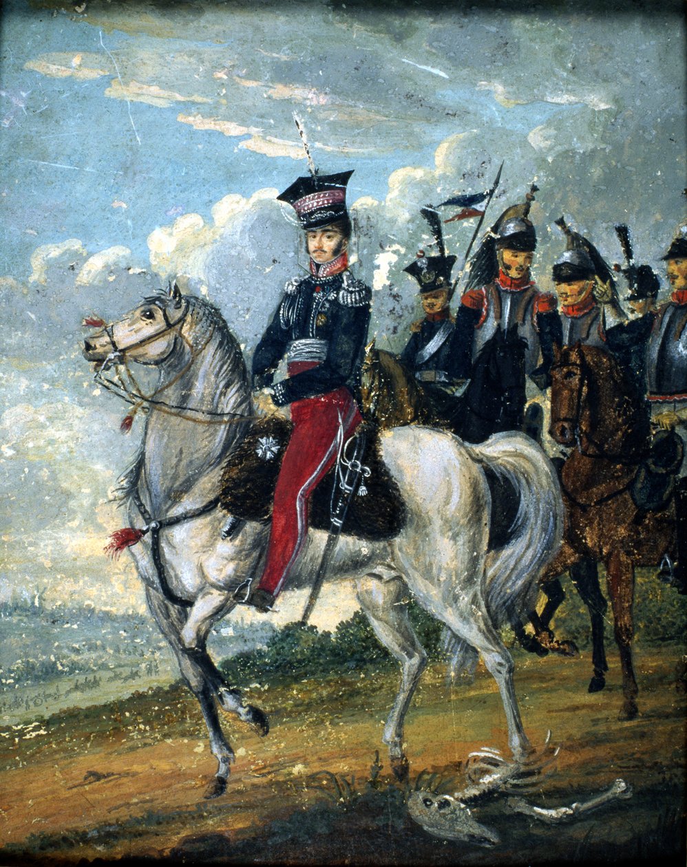 प्रिंस जोसेफ एंटोन पोनोटोव्स्की (1763-1813) गाइड के साथ, c.1813 द्वारा पोलिश स्कूल