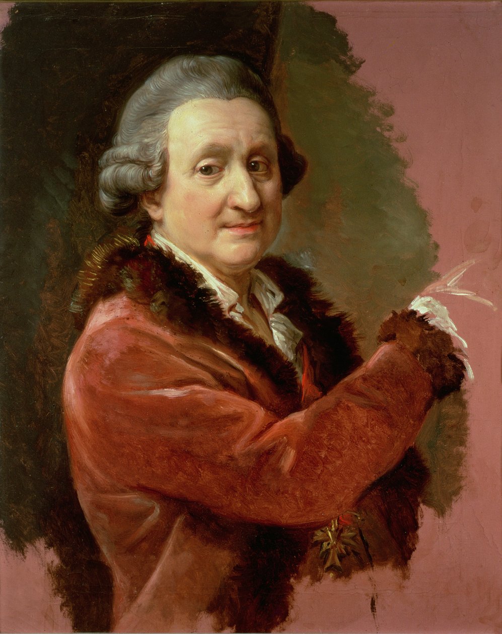 सेल्फ पोर्ट्रेट, 1773-87 द्वारा पोम्पेओ गिरोलामो बटोनी