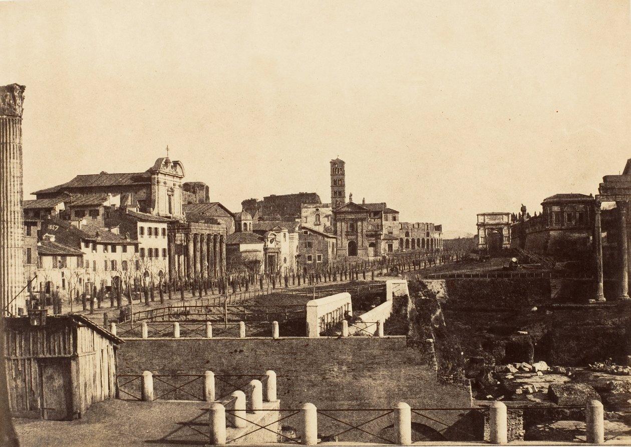 फोरम, रोम, 1853-56। द्वारा संभवतः जेन मार्था सेंट जॉन द्वारा।