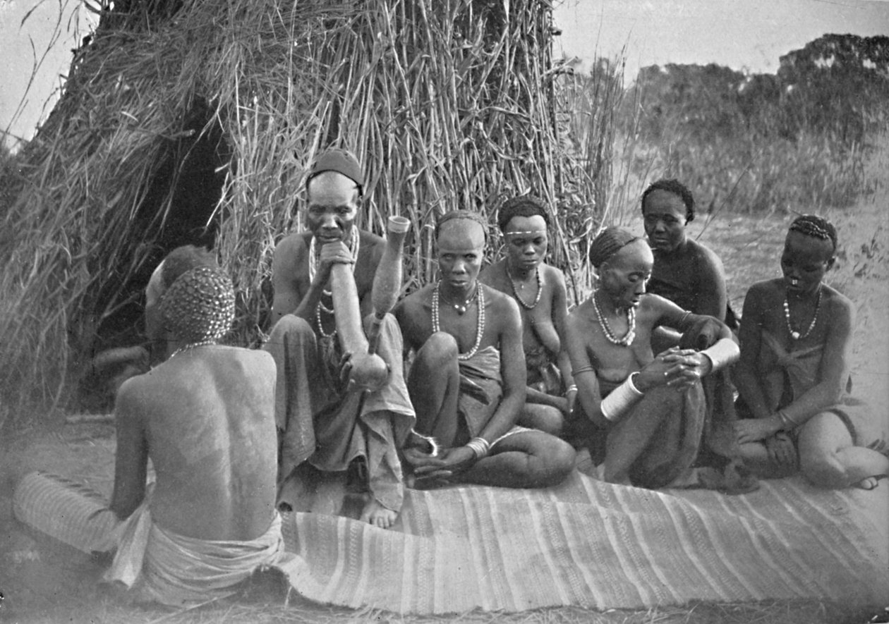 बांगवेउलू झील के पास बा-बीसा लोग: पूर्वी अफ्रीकी बंटू, 1902 द्वारा चिकन वेदरली