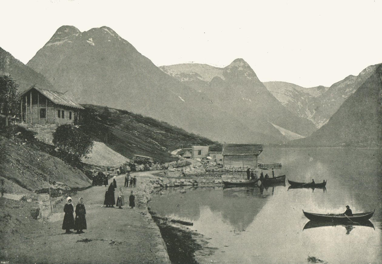 मुंदल, फेज़रलैंड्सफॉरजेन, सोग्न, नॉर्वे, 1895 पर। द्वारा पोल्टन और सह