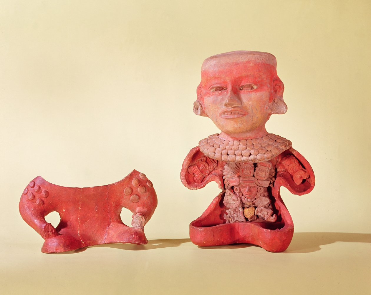 हटाने योग्य सामने के साथ चित्रा, Teotihuacan संस्कृति (सिरेमिक) द्वारा पूर्व कोलंबियन पूर्व कोलंबियन