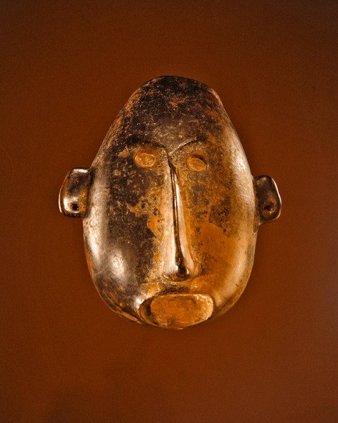 मास्क, कोलिमा संस्कृति (सिरेमिक) द्वारा पूर्व कोलंबियन पूर्व कोलंबियन