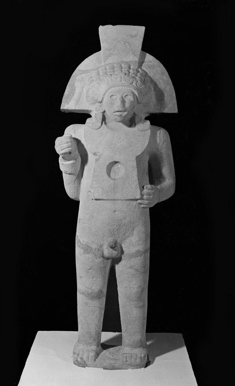 सेंटेओल, मक्का का देवता, ह्यूस्टन, c.1000-1250 (चूना पत्थर) द्वारा पूर्व कोलंबियन