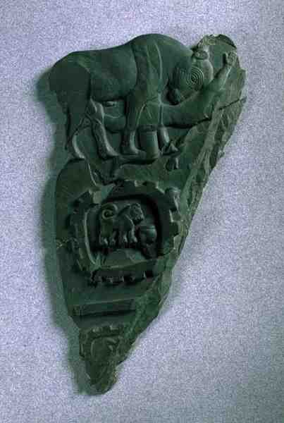बुल पैलेट, एबिडोस से, c.3300-3100 ई.पू. द्वारा मिस्र का पूर्ववर्ती काल
