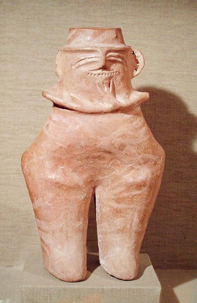 एंथ्रोपोमोर्फिक फूलदान, गुमेलनित्ज़ा सभ्यता, 2500-2000 ईसा पूर्व (सिरेमिक) द्वारा प्रागैतिहासिक प्रागैतिहासिक