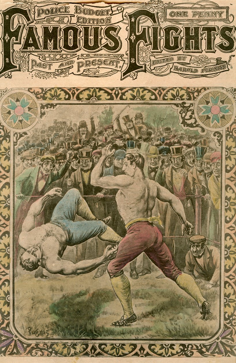 टॉम स्प्रिंग और बिल नीट के बीच की लड़ाई, 1823 देर से 19 वीं या 20 वीं सदी की शुरुआत में हुई। द्वारा Pugnis
