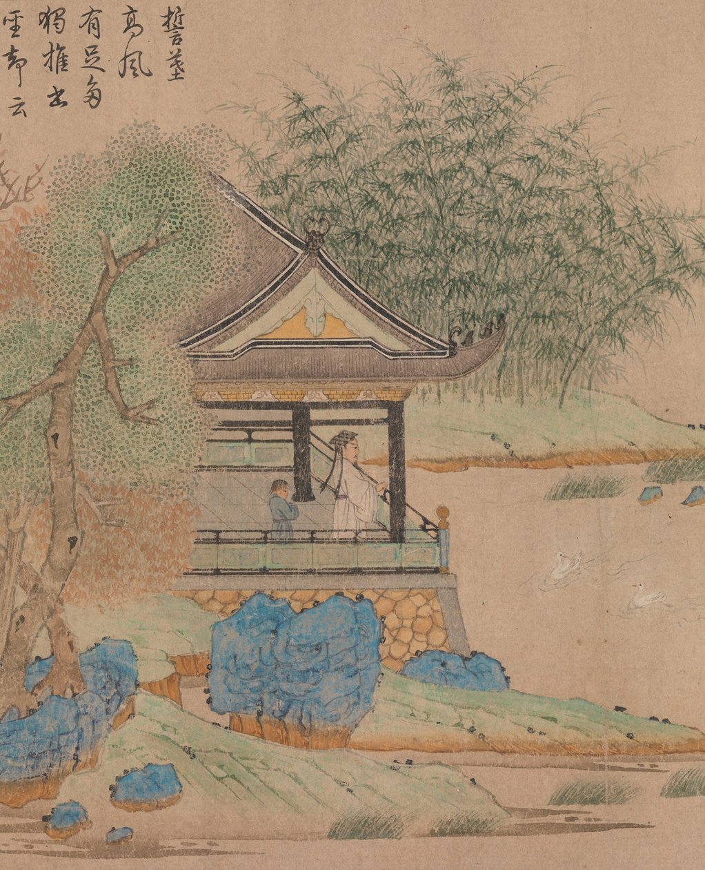 वैंग Xizhi, कलहंस देख हैंड्सक्रॉल। c.1295 द्वारा कियान जुआन
