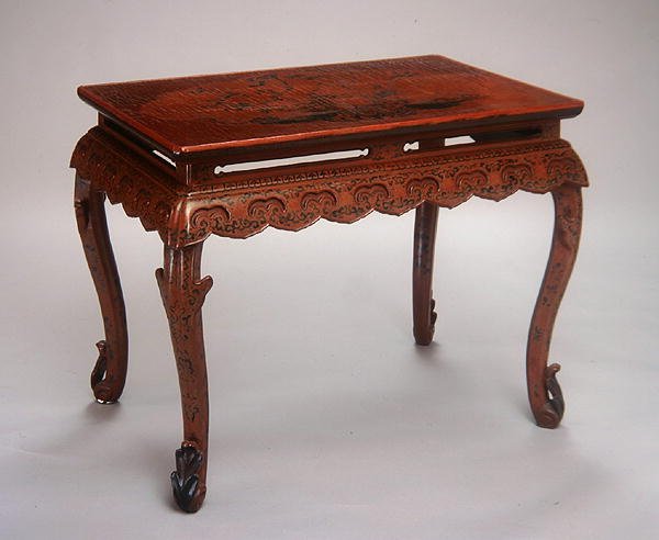 तालिका, कांग्सी अवधि (1662-1722) (लकडी की लकड़ी और भांग का कपड़ा) (272132 भी देखें) द्वारा किंग राजवंश चीनी स्कूल