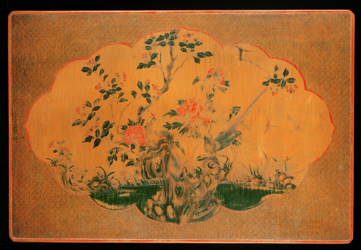 तालिका के शीर्ष, कांग्सी काल (1662-1722) (लकडी की लकड़ी और गांजा कपड़ा) (272133 भी देखें) द्वारा किंग राजवंश चीनी स्कूल