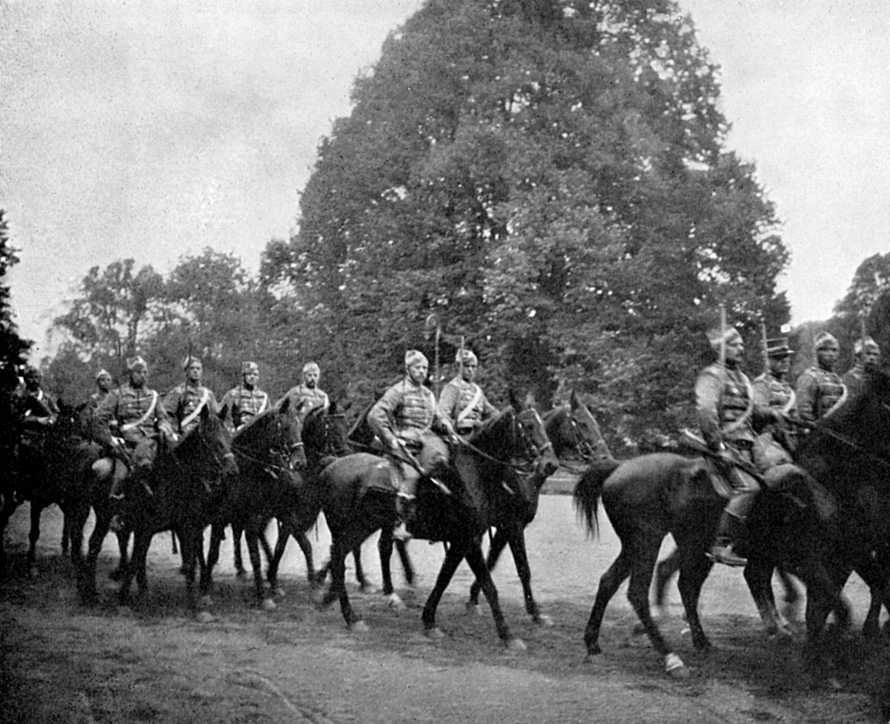 बर्नस्डोर्फ, 1908 में डेनिश हुसर्स द्वारा रानी एलेक्जेंड्रा