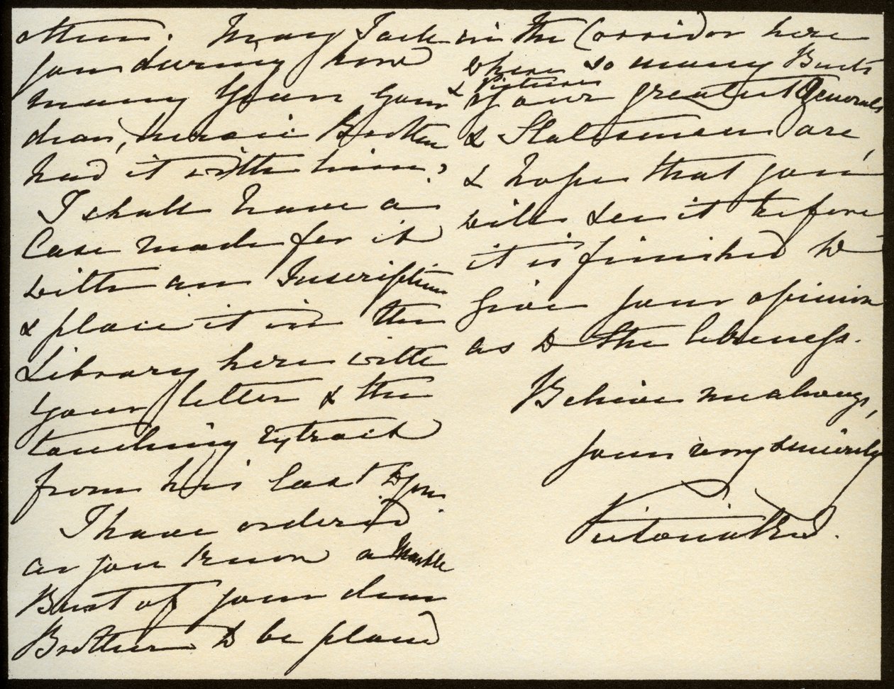 क्वीन विक्टोरिया का पत्र मैरी ऑगस्टा गॉर्डन, विंडसर कैसल, 16 मार्च 1885 को द्वारा रानी विक्टोरिया