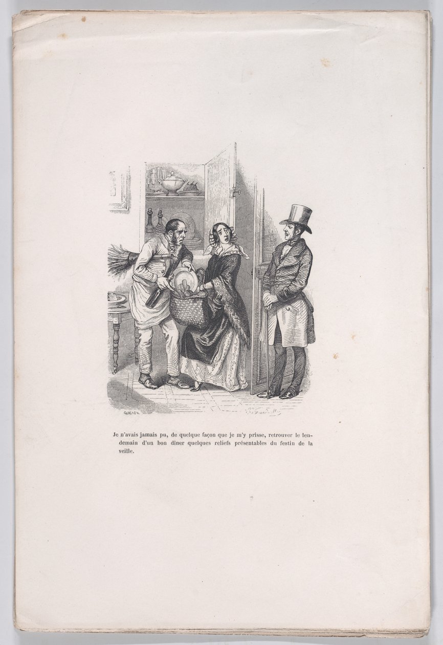 मानव जीवन के छोटे दुखों से बचा हुआ, 1843। द्वारा क्विचोन