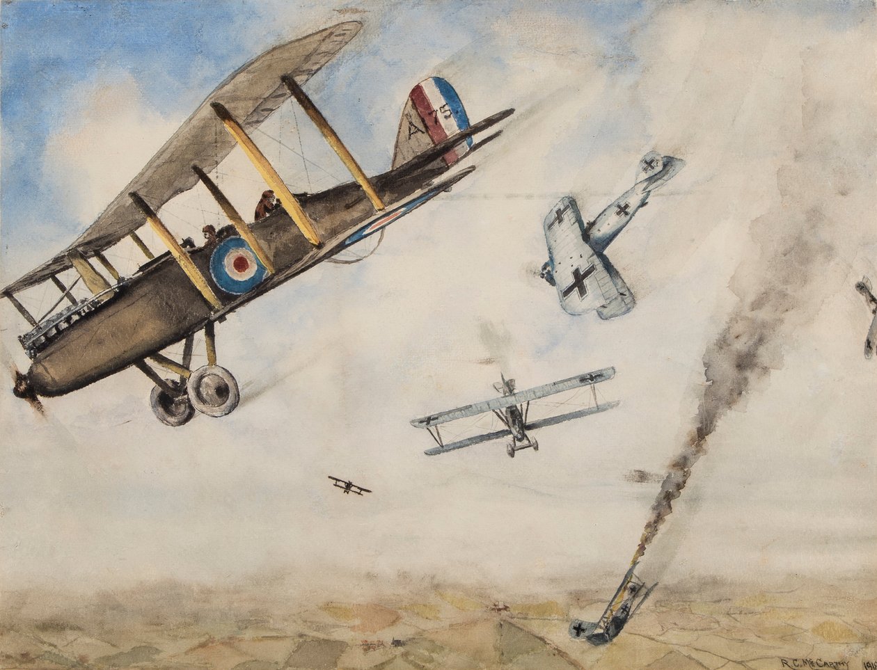 WWI डॉगफाइट, 1918 द्वारा आरसी मैकार्थी