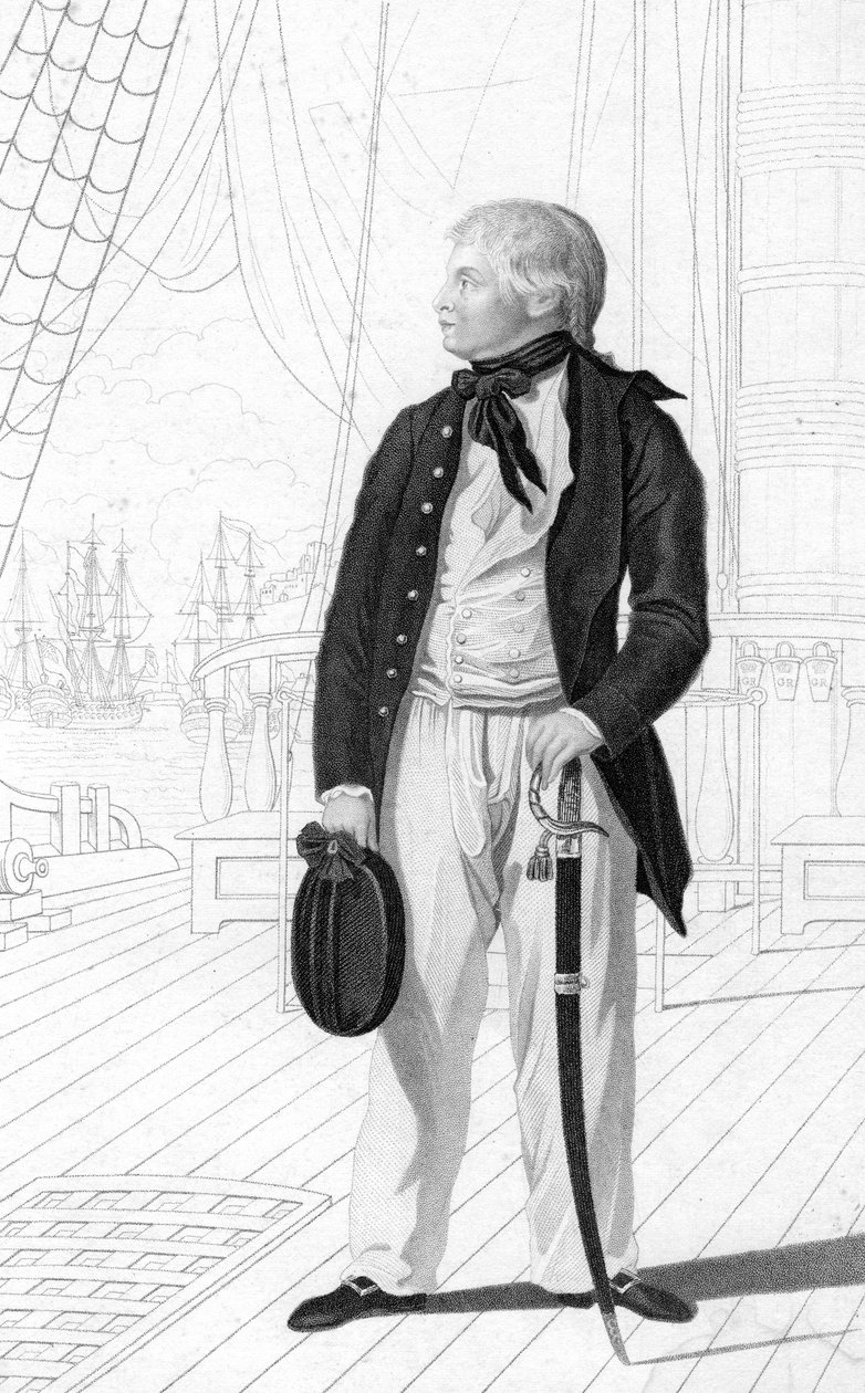 प्रिंस जॉर्ज हेनरी, डेविड जॉर्ज, 1831 में एक मिडशिपमैन के रूप में। द्वारा आर। पेज