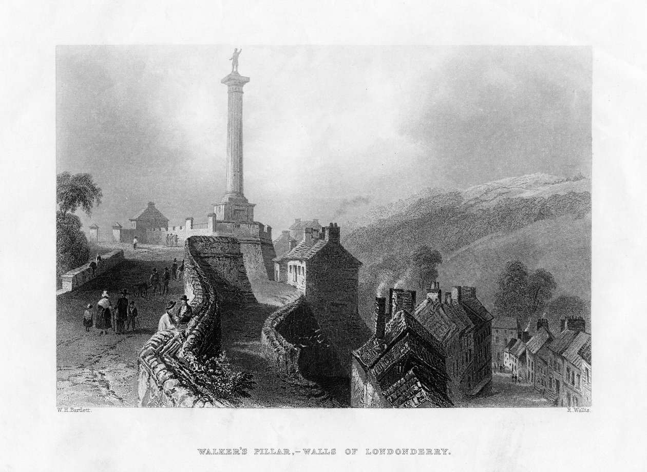 वॉकर्स पिलर, लंदनडेरी, उत्तरी आयरलैंड, 1860 द्वारा आर। वालिस