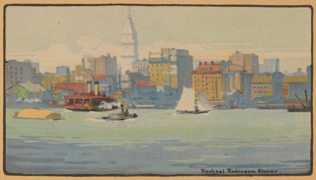 34 वीं स्ट्रीट फेरी, 1914 से न्यूयॉर्क। द्वारा राचेल रॉबिन्सन एल्मरे