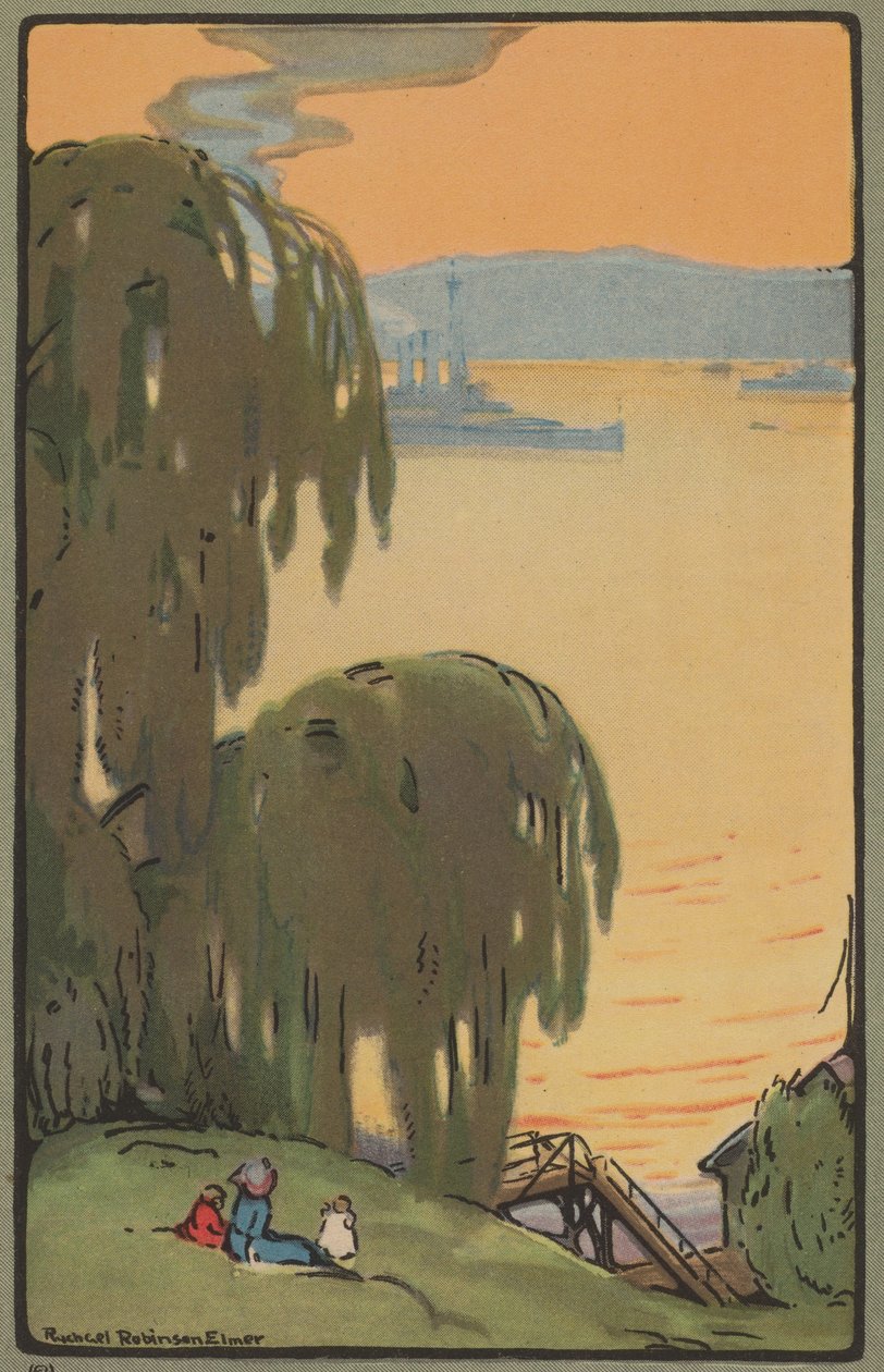 रिवरसाइड ड्राइव से हडसन, 1914। द्वारा राचेल रॉबिन्सन एल्मरे