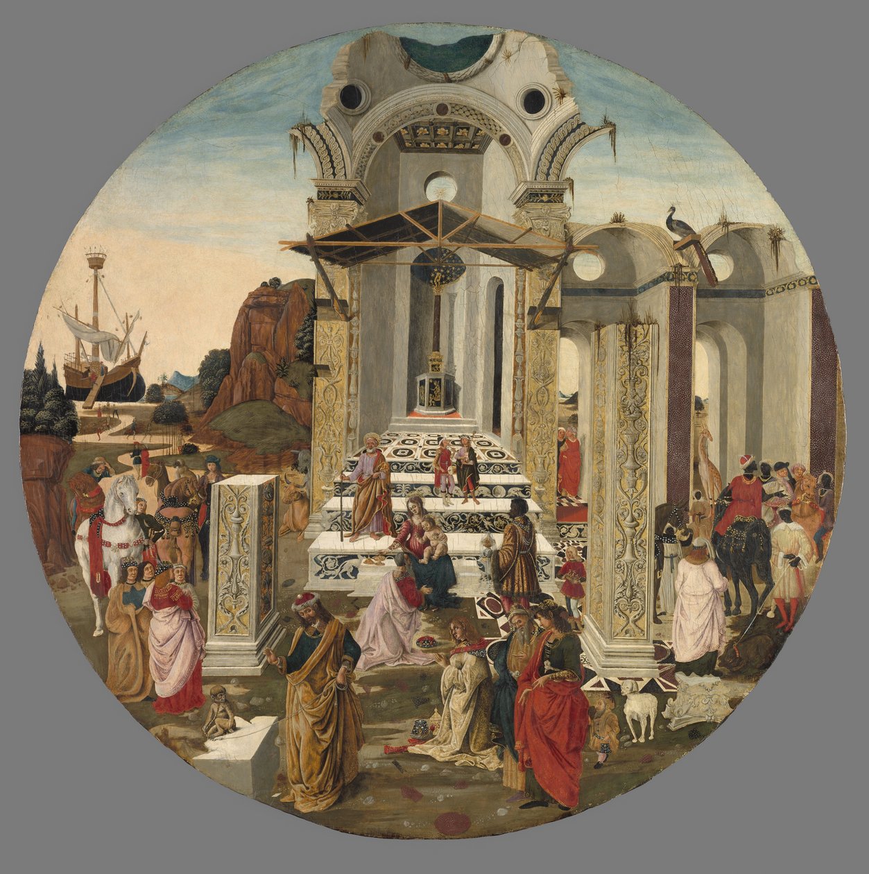 मागी का आराधना, c.1495 द्वारा राफेलो बोताचिनी