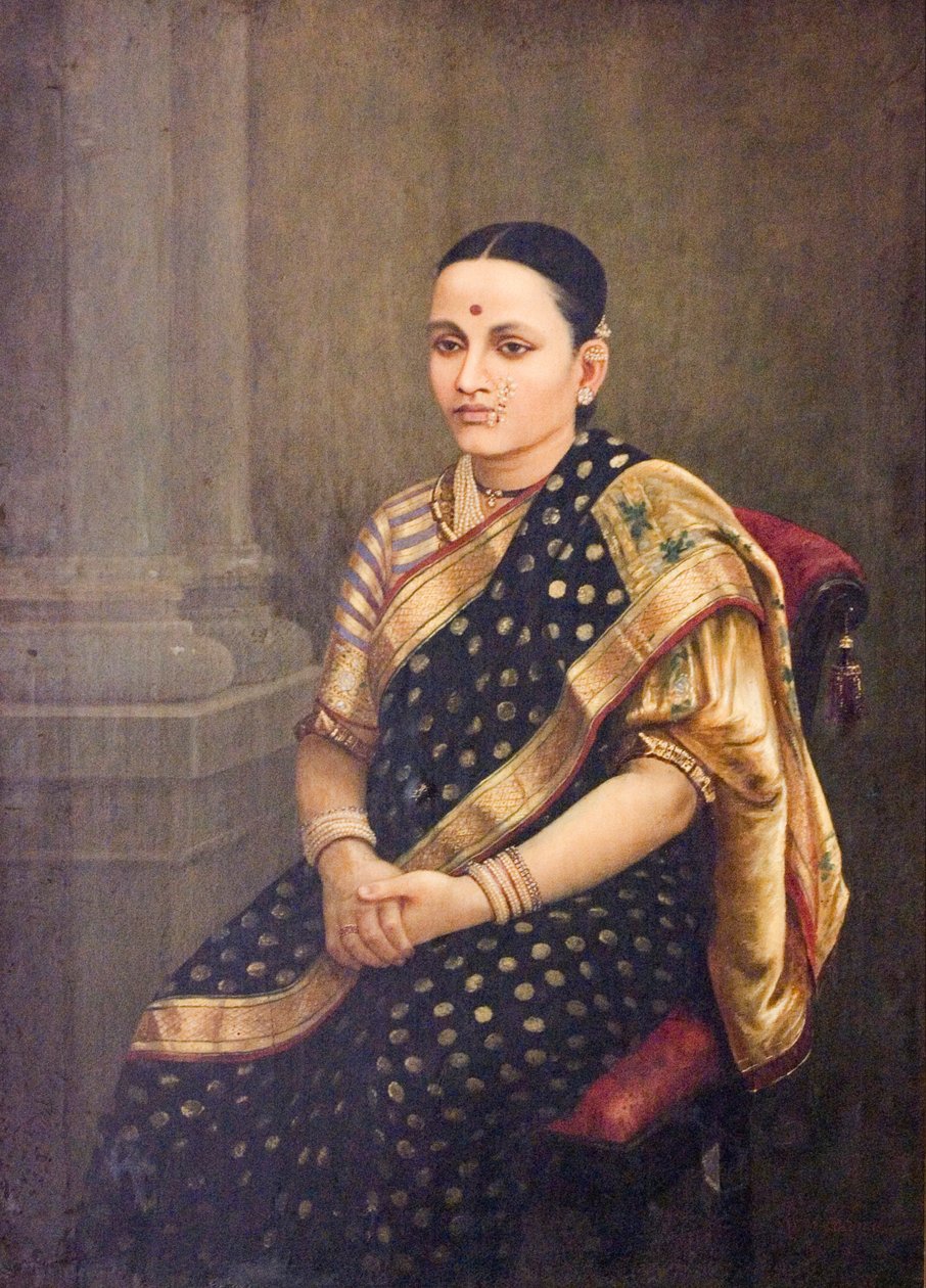 एक महिला के पोर्ट्रेट द्वारा राजा रवि वर्मा