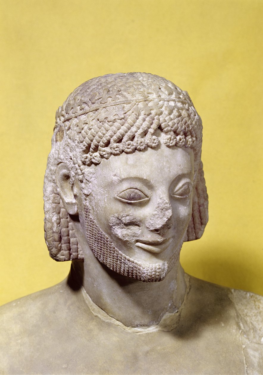 रैम्पिन राइडर के प्रमुख, c.550-540 ईसा पूर्व (संगमरमर) द्वारा रैम्पिन मास्टर