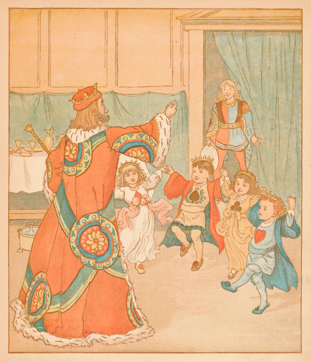 दिल के राजा, उन Tarts, 1880 के लिए कहा जाता है। द्वारा रैंडोल्फ़ कैल्डेकॉट