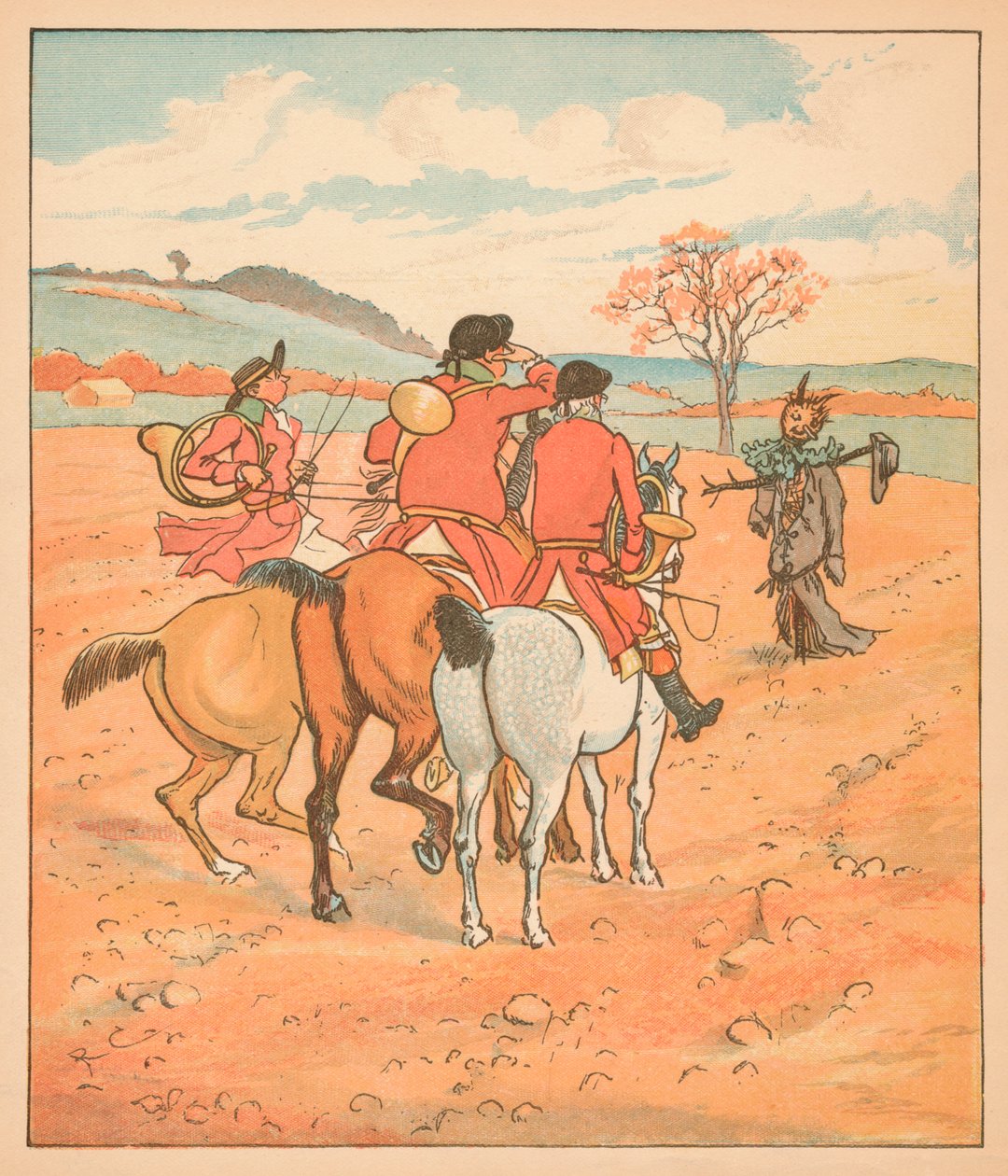 ... पहली चीज जो उन्होंने पाई, वह था एक क्षेत्र में टॉगल बोगार्ट, ..., 1880। द्वारा रैंडोल्फ़ कैल्डेकॉट
