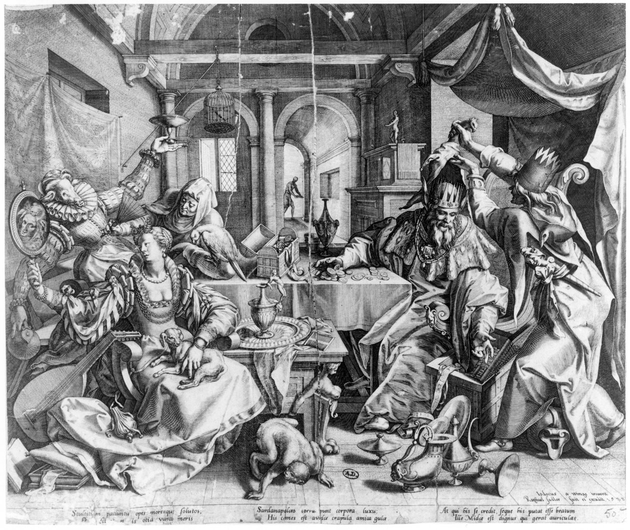 द फ़ूल एंड द किंग, 1588 द्वारा राफेल I सदेलर