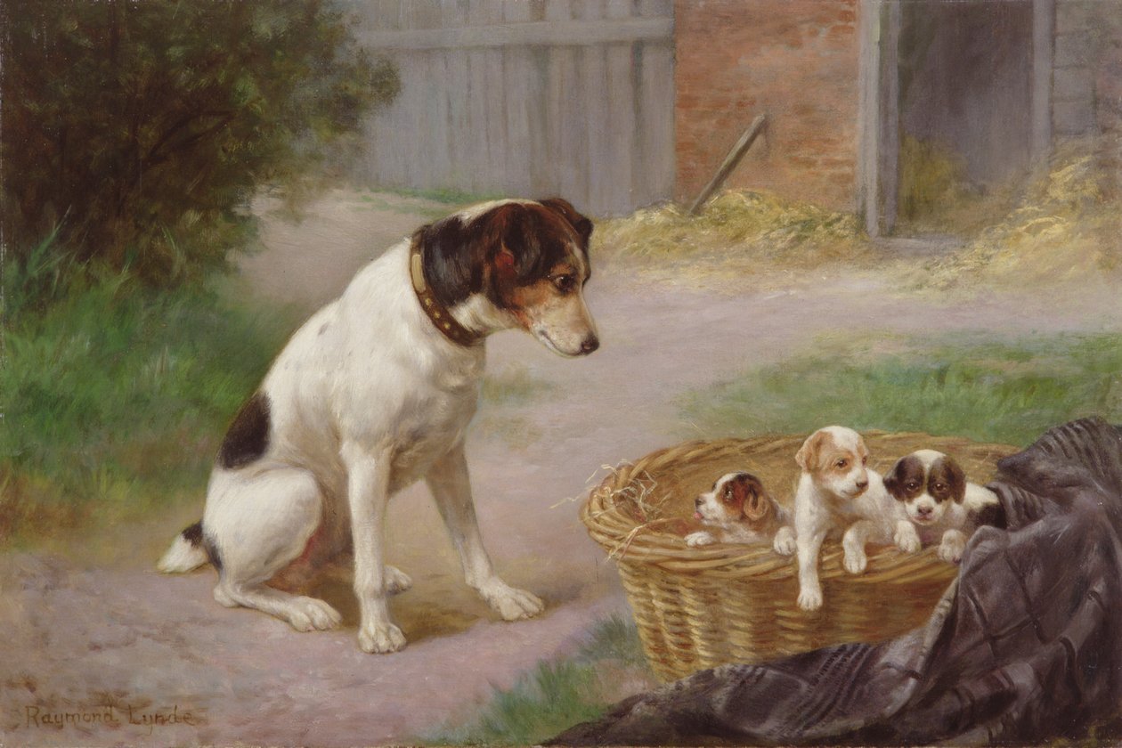 ए प्राउड मदर, c.1910 (कैनवास पर तेल) द्वारा रायमोंडे लिंडे