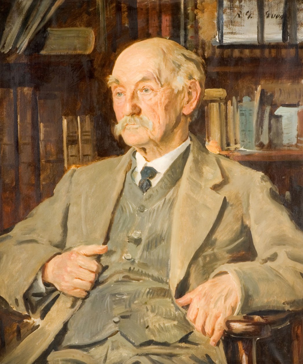 थॉमस हार्डी का पोर्ट्रेट 1840-1928, 1924। द्वारा रेजिनाल्ड ग्रेनविले ईव्स