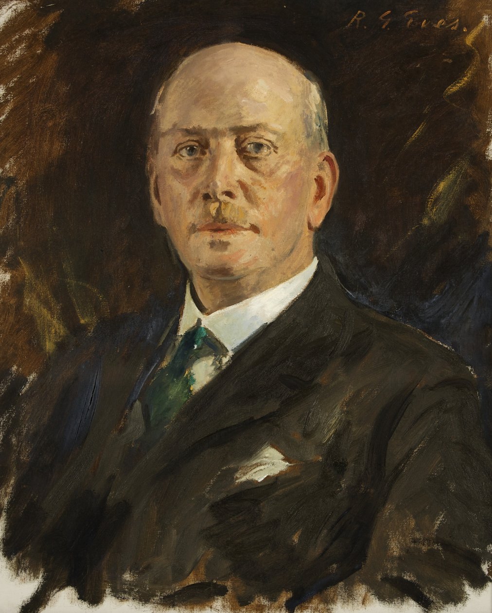 WJ Warley, Esq।, ब्रिस्टल के वरिष्ठ सहायक आधिकारिक रिसीवर (कैनवास पर तेल) द्वारा रेजिनाल्ड ग्रेनविले ईव्स