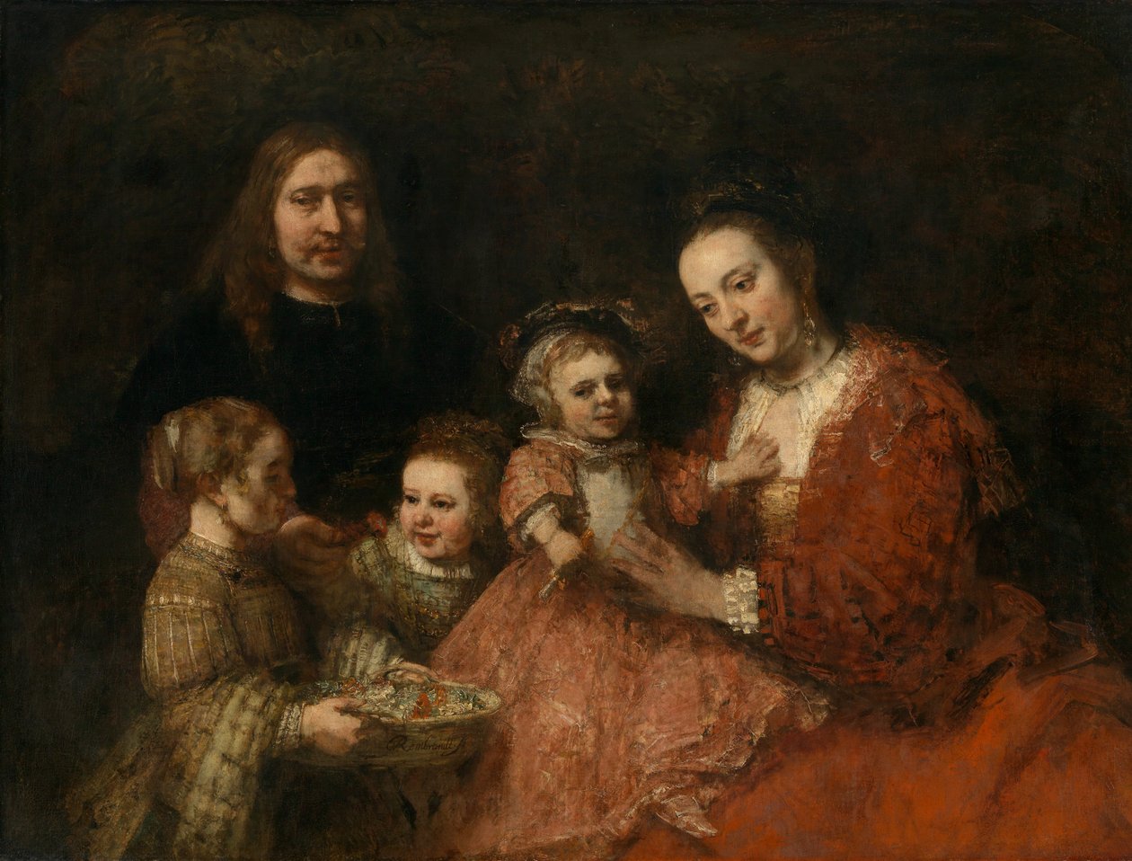 Familieportret द्वारा रिमब्रांड वैन रिजन
